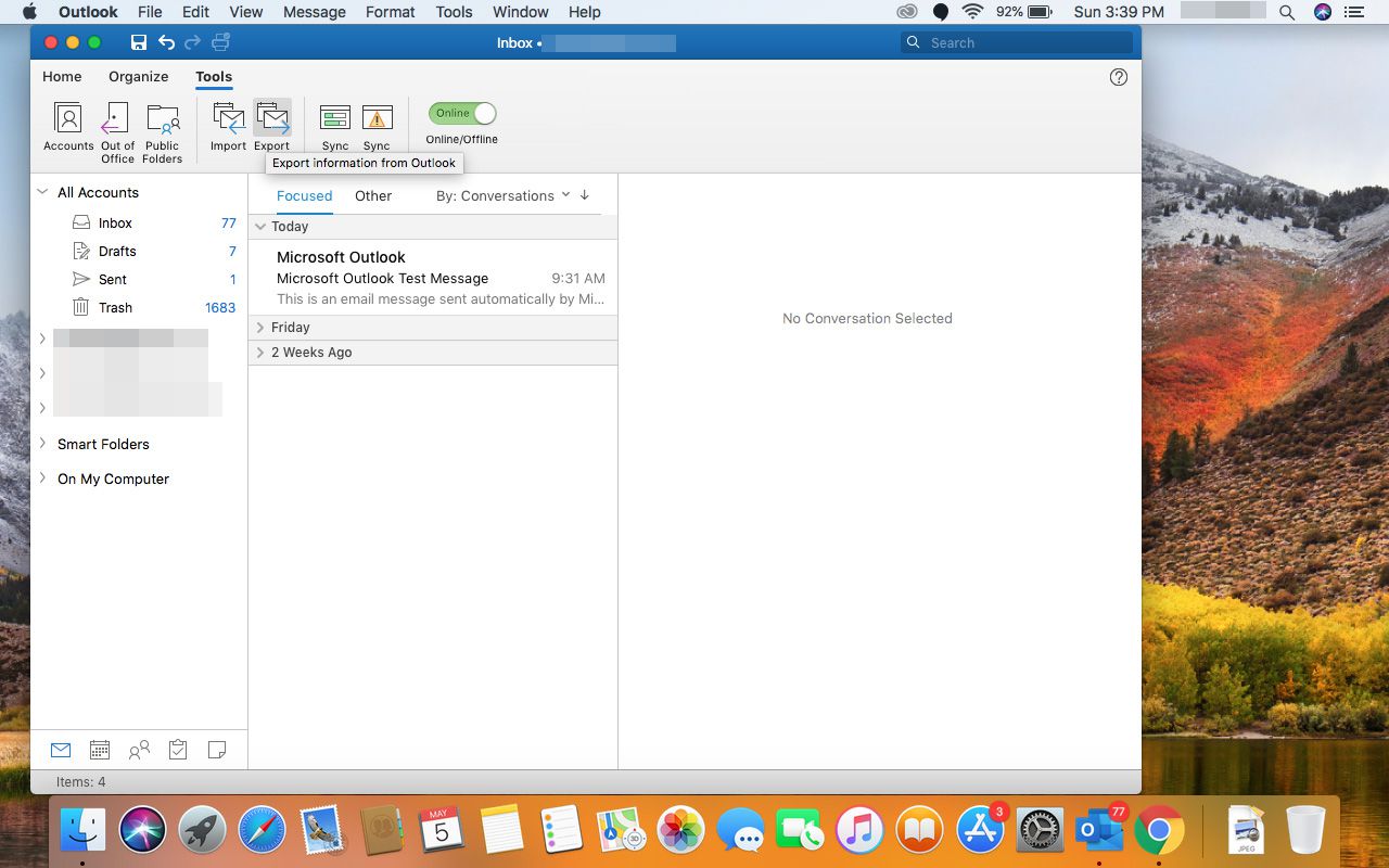 make a new folder on outlook for mac 2016